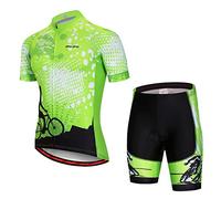 Conjunto de camiseta de ciclismo para hombre, camiseta de manga corta y pantalones cortos acolchados 5D, tallas S-3XL, 28, XXL