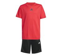 Conjunto de camiseta y pantalón corto infantil adidas Train Essentials 3-Stripes 9/10 ans Unisex