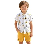 Conjunto de Camiseta y pantalón para niño con Estampado de Dibujos Animados del Desierto, Estilo Casual para Vacaciones al Aire Libre, Ligero y cómodo, Secado rápido.