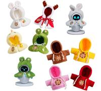 Conjunto de capa y sudadera con capucha para Eilik - 4 piezas peludas en cuatro colores y 4 capas para mascotas en cuatro estilos