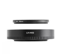 Conjunto de Capucha de Lente LH - N52 Tombre de Capucha de Lente Filtro HD de 53 Mm y Cubierta de Tapa para Z28 Mm F2.8 Z40 Mm F2 Z28MF2.8 Kit de Accesorios de Lentes de Cámara