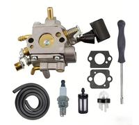 Conjunto de carburador BR800 para mochila para modelos de soplador de hojas BR800 BR800X BR800CE con tornillos ajustables foco y kit de combustible completo