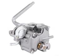 Conjunto de carburador compatible con motor fuera de borda Bf2 de 2 HP, combustión eficiente y funcionamiento suave para barcos pequeños, tono plateado, diseño de fácil mantenimiento para uso marino
