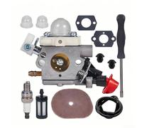 Conjunto de carburador resistente compatible con C1m S267 Fs40 Fs50 Ht56 Km56 Kn56 Fs56 para recortadora de jardín y reemplazo del motor de cortacésped (B)