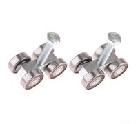 Conjunto de carrito de 4 ruedas resistente con revestimiento galvanizado resistente a la corrosión compatible con canales de puntal estándar de 1 5/8 pulgadas con rodamientos de bolas de ranura