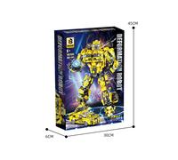 Conjunto de carro cañón robot abejorro bloque de construcción modelo adorno juguete de regalo