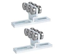 Conjunto De Carro Con Ruedas De Resistencia Riel De Polea Para Un Funcionamiento Suave Para Canales De 1 5/8" Para Uso De Doble Dirección Acero De Aleación Sólida