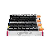 Conjunto de Cartucho de tóner 4pcs Compatible con NPG52 GPR36 CEXV34 IRAC2020I C2025I C2030I C2225 C2230 para máquinas de copiadores