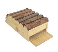 Conjunto de casa de madera para cajas robustas con ganchos para un lugar de descanso, ideales para fijarse a árboles, jardines u hoteles en apoyo de la Pro