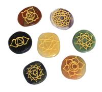 Conjunto de Chakras de Piedras Pequeñas (Forma Redondeada)