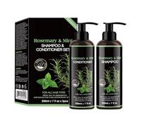 Conjunto de champú y acondicionador - para evaluación | Cuidado anti-frizz y limpieza con disco resistente para mujeres, hombres y hombres para uso doméstico, herramienta de reparación de brillo de