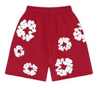 Conjunto de chándal de verano para mujer/hombre con camiseta y pantalón corto de chándal Y2K Conjunto de pantalones cortos de flores de verano de playa Survetements hombres/mujeres conjuntos