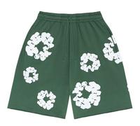 Conjunto de chándal de verano para mujer/hombre con camiseta y pantalón corto de chándal Y2K Conjunto de pantalones cortos de flores de verano de playa Survetements hombres/mujeres conjuntos