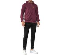 Conjunto de chándal para hombre, sudadera con capucha con cremallera completa, pantalones deportivos con cordón negro, pantalones deportivos tácticos militares con bolsillos con cremallera, sudaderas
