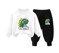 Conjunto de chándal para niño y niño, conjunto de chándal para niño, bebé, niño, lindo, estampado de manga larga, 2 piezas, Jogging para bebés, conjuntos de sudadera,