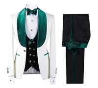 Conjunto de chaqueta de esmoquin floral para hombre, 2 piezas, estampado floral, cachemira, chal, solapa, chaqueta blazer para cena, graduación, boda, Color 7, L