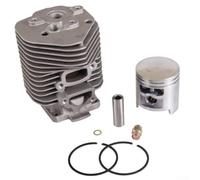 Conjunto de cilindro de motosierra de 52 mm con anillos de pistón Pin y clips para Sti-hl 050 051 TS500 TS510 para sierras Cutquik Reemplazo 1111 020 1200