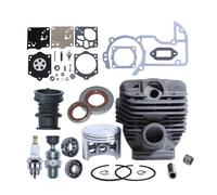 Conjunto de cilindro y pistón compatible para MS660 MS 660 066 Burh Bore de 2 golpes de gasolina de 56 mm de diámetro de 56 mm de diámetro