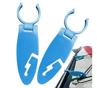 Conjunto De Clips Para Aletas De Tablero De Pádel | ABS 11x3.3 Cm 2 Piezas Abrazadera De Fijación Universal Ajustable Para Kayak Accesorio De Deportes Acuáticos Soporte De Montaje