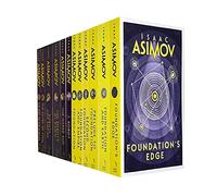 Conjunto de colección de 12 libros de la serie Isaac Asimov Foundation y Robot (Preludio de la Fundación, Tierra, Borde, Fundación, Segunda Fundación, Imperio, I Robot, Robots of Dawn, Sol desnudo, R