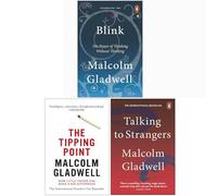 Conjunto de colección de 3 libros de Malcolm Gladwell (Blink, The Tipping Point, Talking to Strangers)
