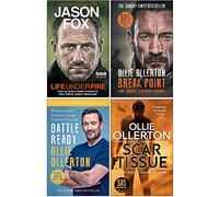 Conjunto de colección de 4 libros Life Under Fire, Break Point, Battle Ready, Scar Tissue