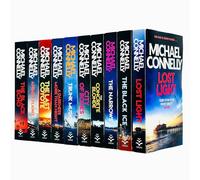 Conjunto de colección de libros de la serie 10 de Michael Connelly Harry Bosch (Luz perdida, Ciudad de hueso, Una oscuridad más que la noche, Hielo negro, Lucha de ángeles, Rubia concreta, Estrecha,