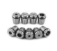 Conjunto de Coleta de Resorte de Precisión ER32, 9pcs ER32 Spring Collet Conjunto 2/4/6/8/10/12/16/18/20 Mm para la Máquina de Grabado CNC y la Herramienta de Torno de Fresado