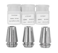 Conjunto de Coletas de Coleta 3pcs Mill Spring Collet, Erg16 Spring Collet Steel Tamaños Múltiples para Máquina de Grabado y Torno de fresado.