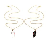 Conjunto De Collares - Conjunto De Collar Para Mujeres | Collar Love 2 Piezas | Conjuntos De Collares Para Pareja | Colgante Desmontable, Ligero Y Cómodo, Joya Recuerdo Durante El Hogar, Se référer