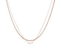 Conjunto de collares de perlas en capas VICKWOOD - Tobillera para mujer de 30 cm de largo - Collar - Pulsera - Oro/Oro rosa/Plata - Tobillera de acero inoxidable resistente al agua 18K - Joyería para