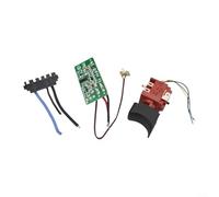 Conjunto de conector de interruptor y placa de control para WORX 20V H3 modelos de taladro inalámbrico WU390 WX390 WX390.1 WX390.31
