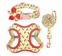 Conjunto de Correa con Collar for Perro Estampado Amarillo, Conjunto, Personalizado for, arneses, for Caminar for Perros medianos y Grandes S(S)