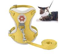 Conjunto De Correa para Cachorros De : Peso Ligero Rosa Amarillo, Linda Correa para El Pecho De Conejo, Ropa Transpirable para Mascotas | Caminar Animales Pequeños Hurones Conejillos De Indias Ave