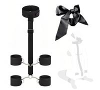 Conjunto de correas negras para ejercicios de yoga, conjunto para ejercicios de yoga