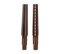 Conjunto de corredor cónico Morse 2pcs, alero de mano de acero de alto carbono, vástago recto, escariadores ásperos y finos, herramienta de corte alto para perforación de agujeros (BognajinZpoU74-11)
