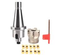 Conjunto de cortador de fresado de alta precisión Klanata - Cortador NT40 -FMB22 Collet Chuck & BAP400R -50-22-4T Cutter - APMT1604 Insertos de fresado - Herramientas de (NT40-FMB22+50 Cutter