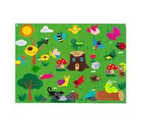 Conjunto de cuadros de franela - Conjuntos de historias de fieltro, actividad educativa de pared para niños pequeños | Juego de cuentos sobre mascotas, guion gráfico 3D de fieltro para despertar de
