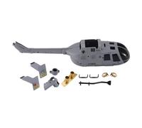Conjunto de Cubierta de Concha de Ajuste Universal Compatible con C186 C-186 RC Helicopter Airplane Drone Repe Spare Accesorios Accesorios de terceros Reemplazo de terceros(Grey)