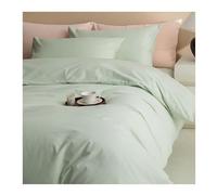 Conjunto de Cubierta de edredón de Color de algodón sólido Conjunto de Cubierta de nudoso de 4-100% de algodón de estampas largas Microfibre súper Suave Conjunto de Cubierta de décimo