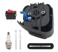 Conjunto de cubierta de filtro de aire para Craftsman TB22 TB32 Y2500, reemplaza la base de filtro 753-06415 y algodón, carcasa de plástico para motor de recortadora de césped