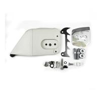 Conjunto de cubierta de piñón de cadena con kit de picos de parachoques para motosierra 024 026 028 034 036 MS360, juego de piezas de repuesto que incluye ajustador tensor y hardware para