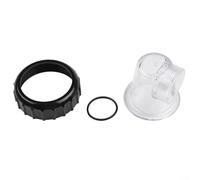 Conjunto de cubierta de prefiltro de bomba de piscina, tapa transparente con junta tórica para bomba circuladora SPS25/SPS50/SPS75/SPS100 (1 juego)