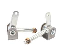 Conjunto de cubo de brida de perno de eje de dirección delantera de rueda M16 de 16 mm, eje de aleación de acero izquierdo derecho, acero forjado duradero con tratamiento térmico