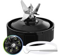 Conjunto de cuchilla extractora de 7 aletas con junta de goma, piezas de repuesto compatibles con licuadoras Nurti Ninja Auto iQ BL480 BL482 BL642 BL682 NN102