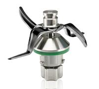 Conjunto de cuchillas compatible con TM6 y TM7, cuchilla de repuesto de acero inoxidable con revestimiento PVD de titanio y junta de sellado, cuchilla de 4 hojas para robot de cocina