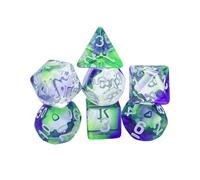 Conjunto De Dados De Color - 7pcs Mini Conjunto De Dados | Divertidos Multifuncionales | Juegos De rol Cube Shadwrun Pathfinder, Morir por Reuniones, Eventos, Festivales, L