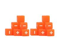 Conjunto de Dados de Operación Matemática, 20 Piezas de 16 Mm Dados de Cálculo con Menos Letreros para Enseñanza en el Aula y Aprendizaje en el Hogar Material Plástico Durable