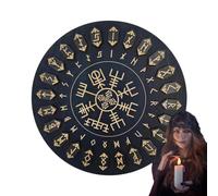 Conjunto de de : piezas de de madera talladas, marcadores de inscripción antigua, artículos decorativos esotéricos, kit de artesanía sagrada | Ayuda espiritual intencional para la cer