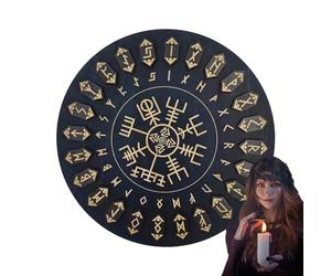 Conjunto de de : piezas de de madera talladas, marcadores de inscripción antigua, artículos decorativos esotéricos, kit de artesanía sagrada | Ayuda espiritual intencional para la cer